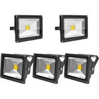 Greenmigo 5pcs 20W LED Strahler Außen 3000K Warmweiß Flutlicht Fluter IP65 Wasserdicht Flutlicht Außenstrahler für Garten Garage Sportplatz