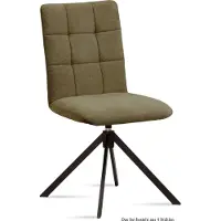 58 aufm Kessel Esszimmerstuhl drehbar (4er-Set) Debora 47x91x60 Schwarz/Olivgrün