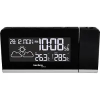 Technoline WT 539, Digitaler Wecker, Schwarz, Datum, Temperatur, Zeit, AA Mignon LR06, 160 mm, 72 mm