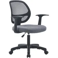 Xora Drehstuhl PARKER, Grau Stoff, mit Rollen, 140 kg belastbar, 59x89x61 cm