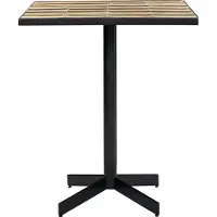House Doctor Streifen-Beistelltisch Staubrosa/Beige – 266140063