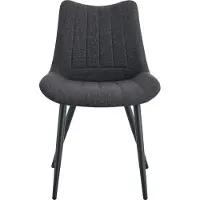 Xonox .home Stuhl 2er Set Lotta Webstoff anthrazit (B/H/T): 53 x 86 x 59 cm