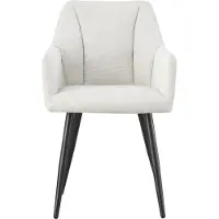 Xonox .home Stuhl 2er Set Bella Chenille-Optik creme (B/H/T): 55 x 82 x 62 cm
