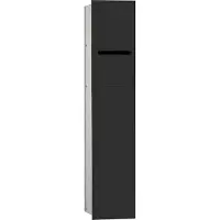 Emco asis WC-Modul 2.0 links UP, 811mm,o.EB-Rahmen,alu/schwarz