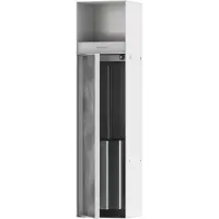 Hansgrohe HG Toilettenbürstenhalter XtraStoris Roc EB m PapHal. u befliesbarer Tür mattwei