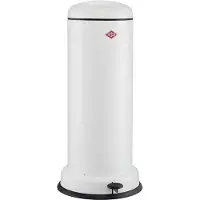 Wesco 134731-74 BIG BASEBOY 30 Abfalleimer in WEISS MATT mit 30 Liter Volumen / Treteimer / Mülleimer