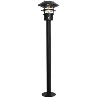 Elstead Lighting Gartenpfosten mit PIR-Sensor Helsingor - 1 Lichtquelle - Schwarz
