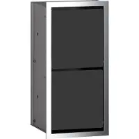 Emco WC-Papiermodul ASIS 150 Unterputz, 344mm chrom/schwarz