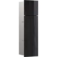 Emco asis pure WC-Modul, Unterputzmontage, Türanschlag links, 2-teilige Glasfront, 600x170mm, 975527502