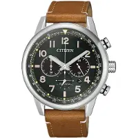 Citizen CA4420-21X Uhr Herrenuhr Lederarmband Chrono Datum Braun