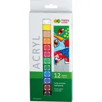 HAPPY COLOR Acrylfarben 12 ml 12 Farben