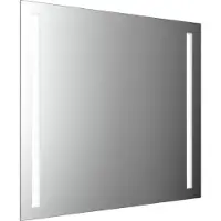 Emco MI 270 LED-Lichtspiegel mit zwei Lichtausschnitten links und rechts, Waschtischbeleuchtung, Heizfolie, Höhe 800mm, 449827008
