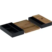Geberit Schubladeneinsatz-Set 75cm breit, für obere Schublade, Bambus