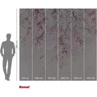 Overig Vliestapete "Digitaldruck Vlies - Kirschblüten - Größe 300 x 280 cm" bedruckt glatt Wohnzimmer, Schlafzimmer