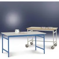 Manuflex BB3027.5012 Beistelltisch BASIS stationär mit Kunststoff-Tischplatte