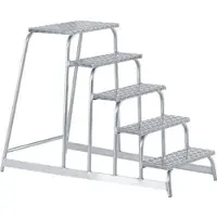 Zarges Aluminium-Maschinentritt Z 600 5 Stufen 1,0
