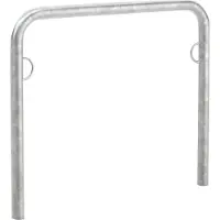 WSM Anlehnbügel , 2-seitig, B 1000 x T 48 x H 800 mm, Stahl verzinkt, zum Einbetonieren