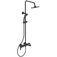 Ideal standard cerafine o - doucheset incl. badkraan, 20 cm, 1-jet, zwart