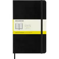 Moleskine Notizbuch Classic Collection Large, Karton Softcover, schwarz, ca. 96 Blatt / 192 Seiten, 70 g/m2, kariert, A5