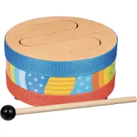Goki - Sprachtrommel aus Holz, Zubehör für Instrumente für Kinder, Farbe (Mehrfarbig) (61888)