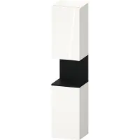Duravit Hochschrank Qatego 40x36x1760cm, 2 T, An li, Ei sw/we hgl