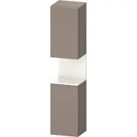 Duravit Hochschrank Qatego 40x36x1760cm, 2 T, Anschl re, we hg/b ma