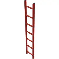 Zarges Schachtleiter 400mm lichte Breite GFK, 12 Sprossen