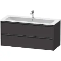 Duravit Waschtischunterschrank Ketho.2 121x48cm, graph matt, 2 Schub., wandhängend