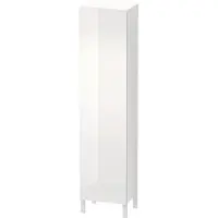 Duravit Hochschrank L-CUBE INDIVIDUAL 250/500x200/363x1321/2000mm Ans re we hg Anschlag rechts weiß hochglanz