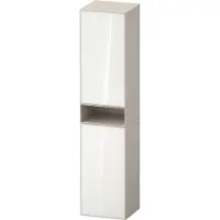 Duravit Hochschrank Zencha 40x36x176cm, 2 T, An re, Gl. w/taup matt