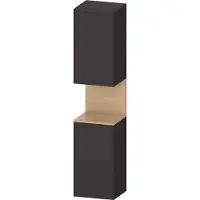 Duravit Hochschrank Qatego 40x36x1760cm, 2 T, An l, E nat/grap matt