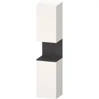 Duravit Hochschrank Qatego 40x36x1760cm, 2 T, B, An l, gra m/we m