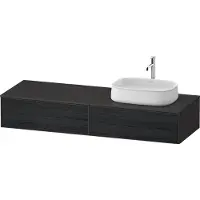 Duravit Zencha Konsolenwaschtischunterbau, 1600x550mm, 2 Auszüge, 1 Ausschnitt rechts, ZE4814, ZE4814R16800000