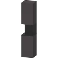 Duravit Hochschrank Qatego 40x36x1760cm, 2 T, B, An l, E sw/gra m