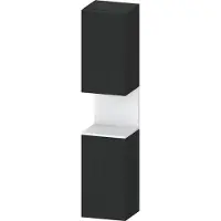Duravit Hochschrank Qatego 40x36x1760cm, 2 T, B, An r, we m/Eich sw