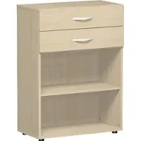 Geramöbel Regal mit Schubladen 3-Ordnerhöhen Flex Ahorn 110,4x80x42cm