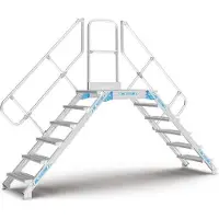 Zarges LM-Überstieg 60° 7 Stufen, 800 mm breit, Höhe 1.630 mm