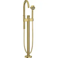 Hansgrohe Wannen-Einhebelmischer Axor One Ausl. 220mm, bodenstehend, brushed brass