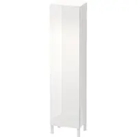 Duravit Hochschrank L-CUBE INDIVIDUAL 250/500x200/363x1321/2000mm Ans li we hg Anschlag links weiß hochglanz