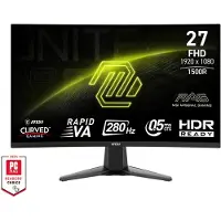 MSI MAG 276CXF Computerbildschirm 68,6 cm (27") 1920 x 1080 Pixel Full HD LCD Schwarz
