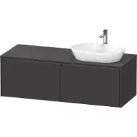Duravit Ketho.2 Wastafelonderkast 140x55x45,9 cm Supermat Grafiet
