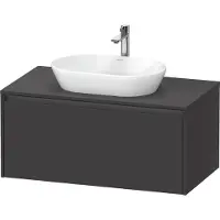 Duravit Waschtischunterschrank Ketho.2 100x55cm, gra m, Pl m 1 Ausschn, wandhängend