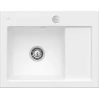 Villeroy & Boch Keramikspüle 331202RW, Subway 45 Compact Einbauspüle - inkl.