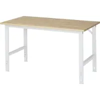 RAU Arbeitstisch, Buche-Platte, B 1500 x T 800 x H 760-1080 mm