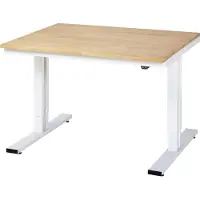 RAU Werktisch adlatus 300 elektrisch höhenverstellbar Buche-Massiv-Platte 1250 mm x 1000 mm