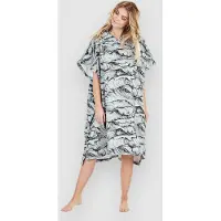 After - Boardshorts und Badeponchos - Poncho Ocean Dark Grey für Damen - Grau