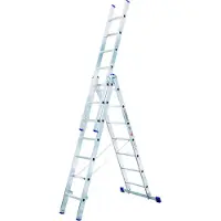 Iller-Leiter Iller Mehrzweckleiter Eurostars 3x9 Sprossen
