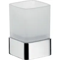 Emco Glashalter LOFT Standmod. Kr-Gl satiniert Edelstahl