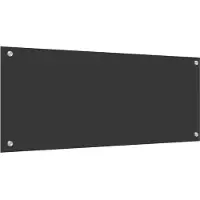 vidaXL Küchenrückwand Dunkelgrau 100 x 40 cm Gehärtetes Glas