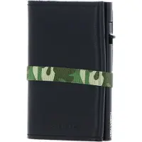 Tru Virtu Click & Slide Strap Cross Wallet Nappa Black Camouflage / Black